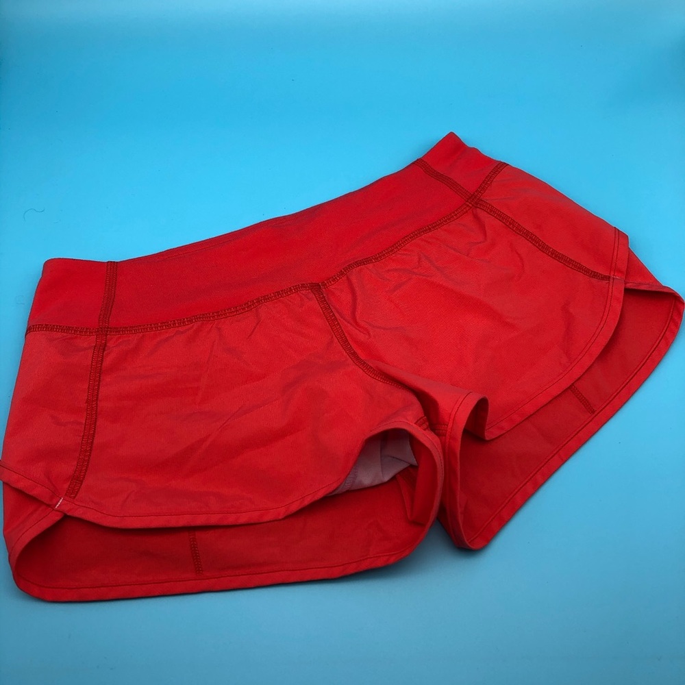 Ivivva girls 12 red running shorts kid Lululemon